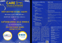 GENERATIVE AI and TOOLS 2024 Faculty Development Program Poster